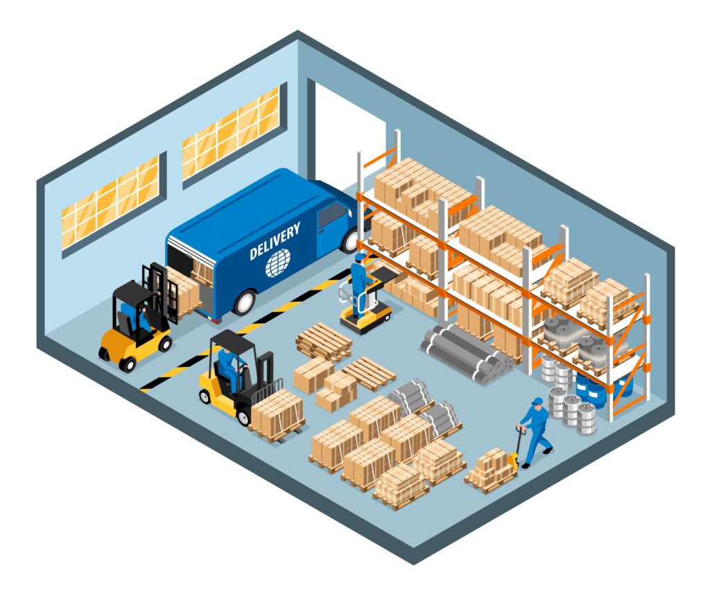 2207.i105.010.S.m005.c13.isometric warehouse interior isolated